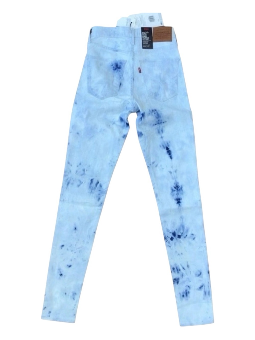 LEVI’S acid wash jeans mile stretch high super skinny high rise toe dye waist 26